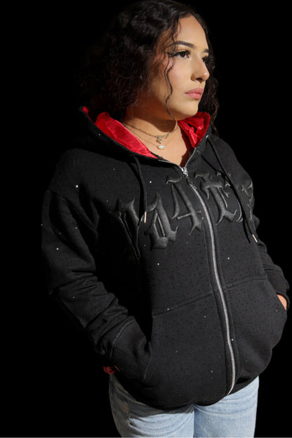 Dead Rose™  Jolt Charm Zip Up Hoodie